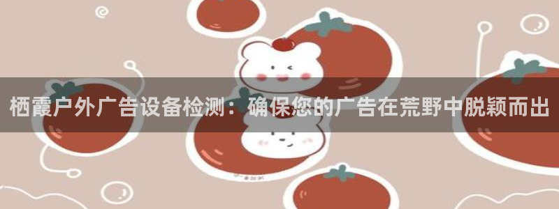 杏宇平台代理多少钱一个月：栖霞户外广告设备检测：确保您的广告在荒野中脱颖而出