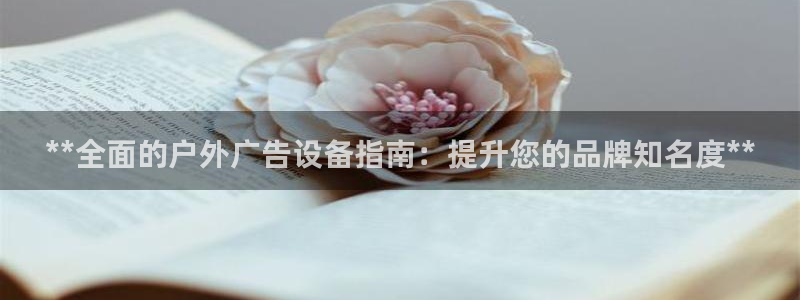 杏宇平台登录步骤是什么：**全面的户外广告设备指南：提升您的品牌知名度**