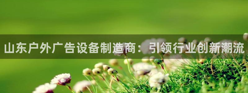 杏宇平台登录步骤：山东户外广告设备制造商：引领行业创新潮流