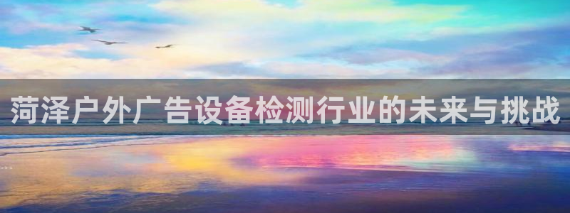 杏宇平台提现为什么这么久呢：菏泽户外广告设备检测行业的未来与挑战