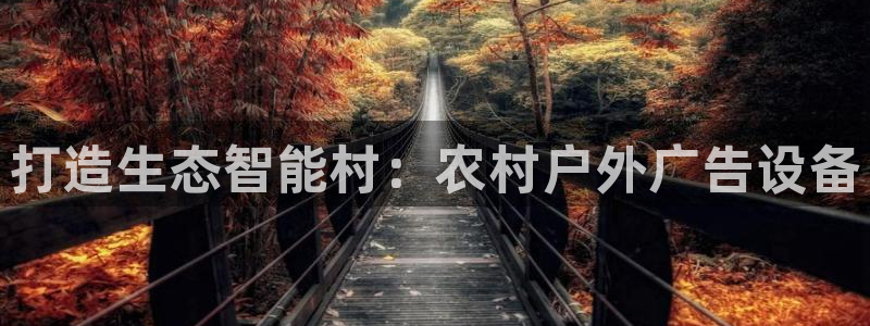 杏宇平台注册地址：打造生态智能村：农村户外广告设备