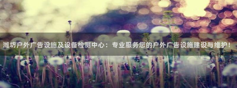 杏宇平台代理多少钱：潍坊户外广告设施及设
