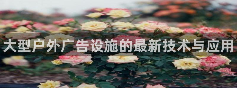 杏宇平台登录步骤是什么：大型户外广告设施
