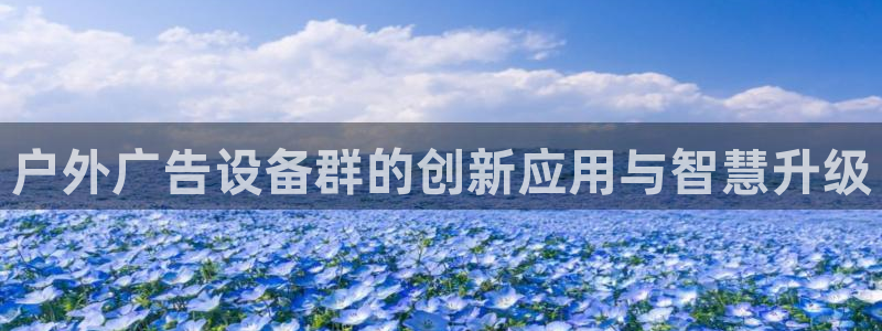 杏宇平台代理多少钱一个：户外广告设备群的